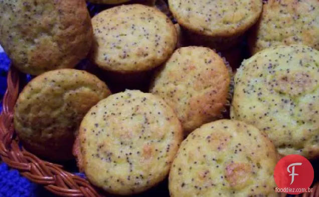 Muffins De Sementes De Papoula De Limão