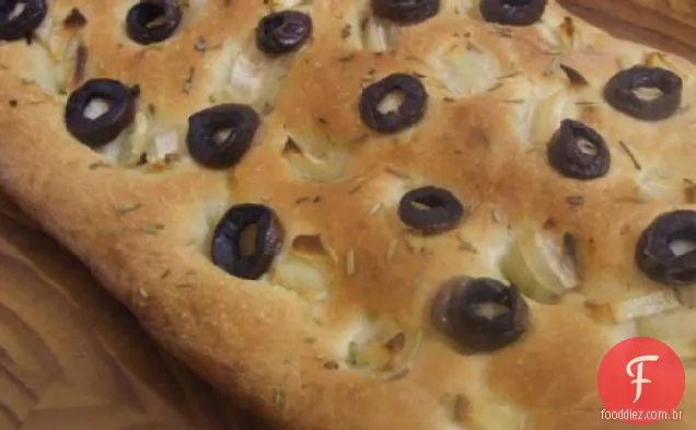 Cebola Erva Focaccia Pão