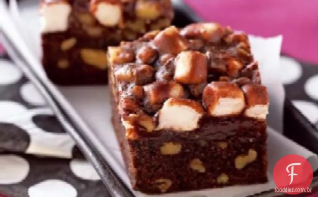 Halloween Rocky Road Brownies