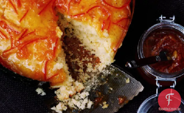 Bolo de azeite com marmelada de tangerina