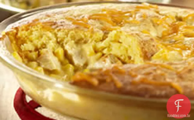 Torta De Panela De Frango Com Pão De Milho