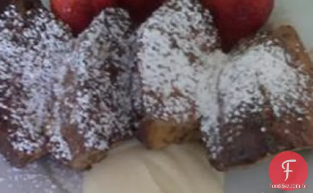 Torrada Francesa Panettone Com Molho De Mascarpone Laranja