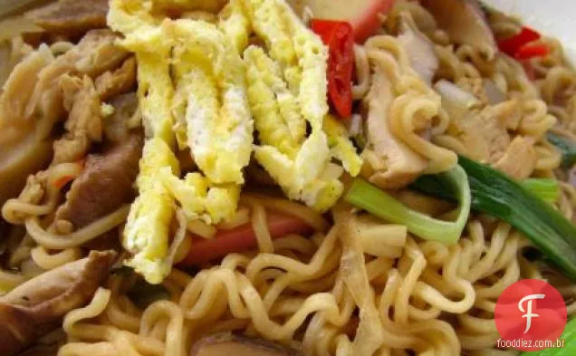 A sopa de macarrão Ramen da avó