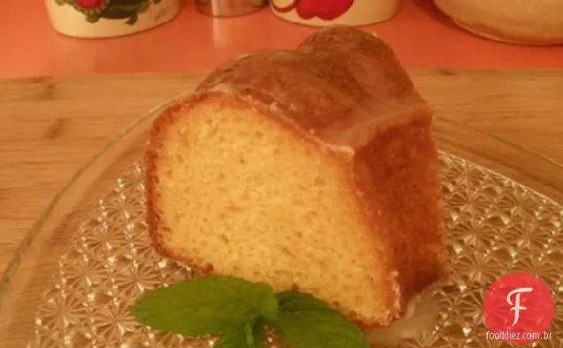 Bolo De Libra Vitrificado Limão Do Dia Ocupado