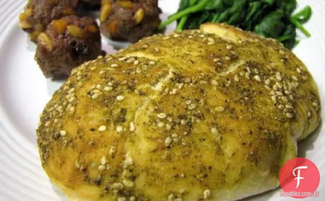Pão Za'atar (Manaiesh Bi Za'atar)