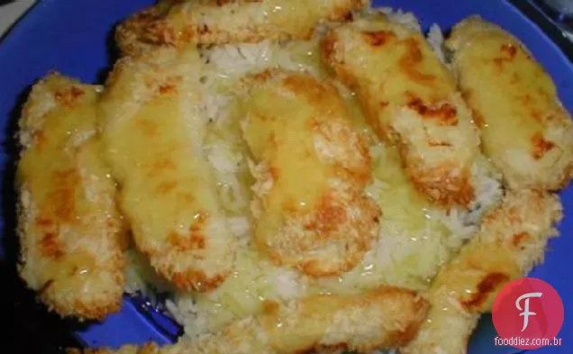 Tiras De Frango Panko Assadas