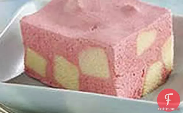 Quadrados Congelados Do Shortcake Da Framboesa