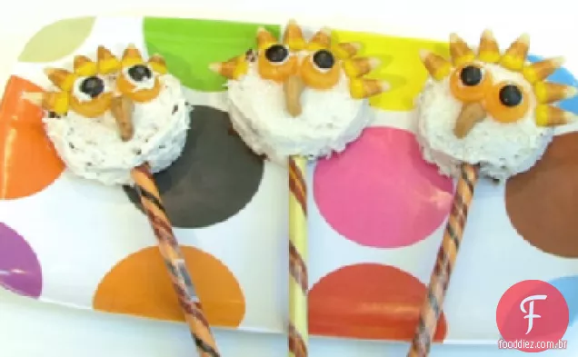 Owl Brownie Pops