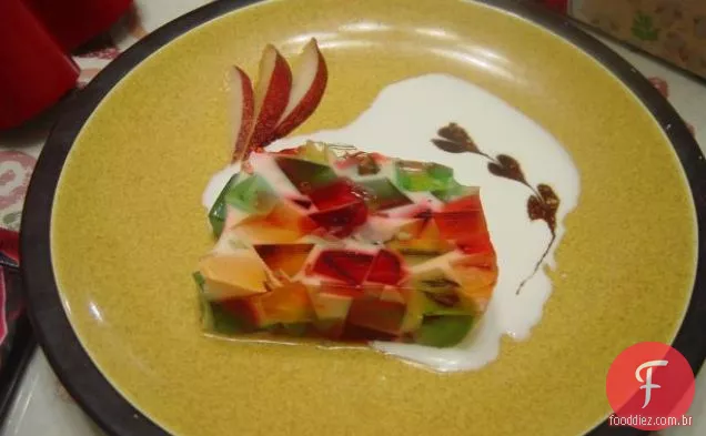 Bolo De Vidro Manchado Com Gelatina De Leite