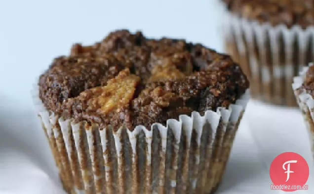 Muffins de farelo com abacaxi