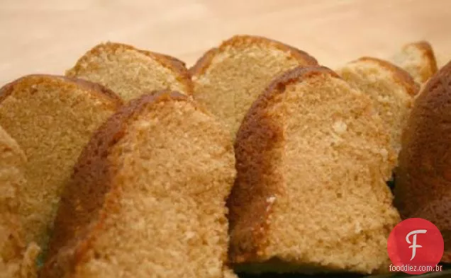 Menos-Cozinhar Bolo De Libra Com Esmalte De Limão