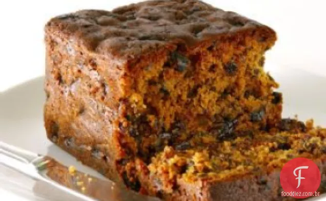 Bolo de manga e frutas mistas