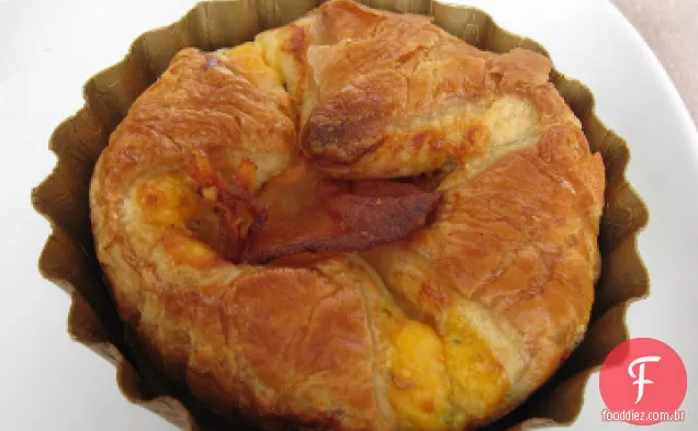 Cheddar, Bacon e suflê de Cebolinha