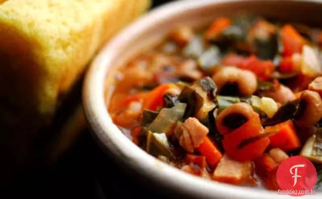 Sopa de Boa Sorte do dia de Ano Novo