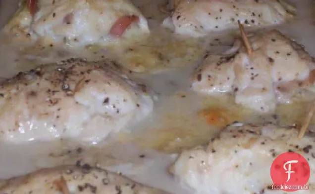 Rolos rápidos e fáceis de frango Cordon Bleu