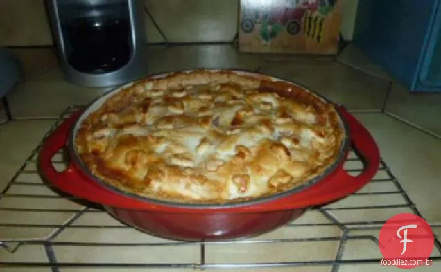 Torta De Pêssego Fresco Prato Profundo-Le Creuset Rodada Tarte Tatin Pan