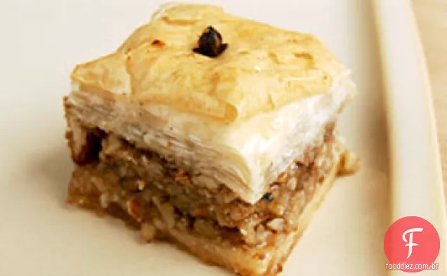 Receita de baklava de amêndoa e noz