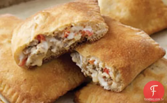 Salsicha e Calzones vegetais
