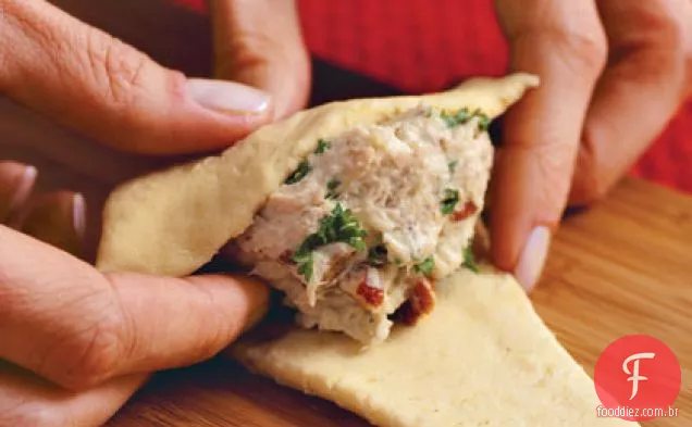 Frango Salada Crescent Rolls