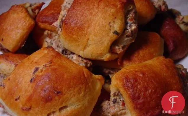 Mini churrasco frango Pizza bolsos