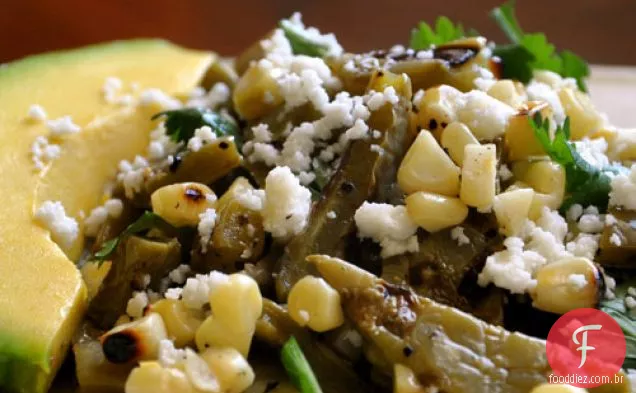 Cacto Grelhado E Salada De Milho