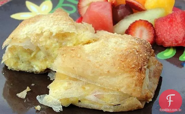 Torta marroquina de frango e ovo (Bisteeya / b'Stilla)