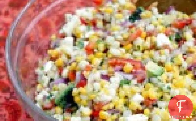 Salada De Milho Com Queso Fresco