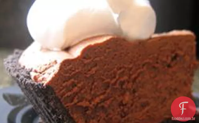 Torta De Trufa De Chocolate Rico