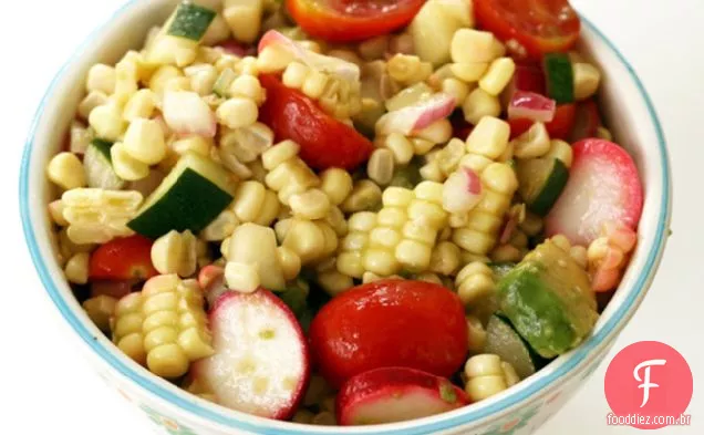 Salada De Milho Vibrante Com Vinagrete Jalapeño