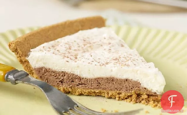 Torta De Pudim De Chocolate Duplo
