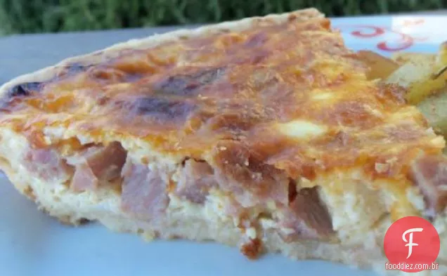 Torta de presunto e ovo