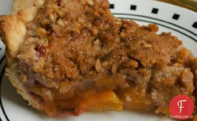 Torta De Pêssego Com Amêndoa-Pecan Streusel