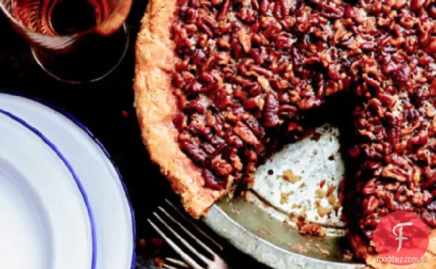 Receita De Torta De Noz-Pecã De Bordo