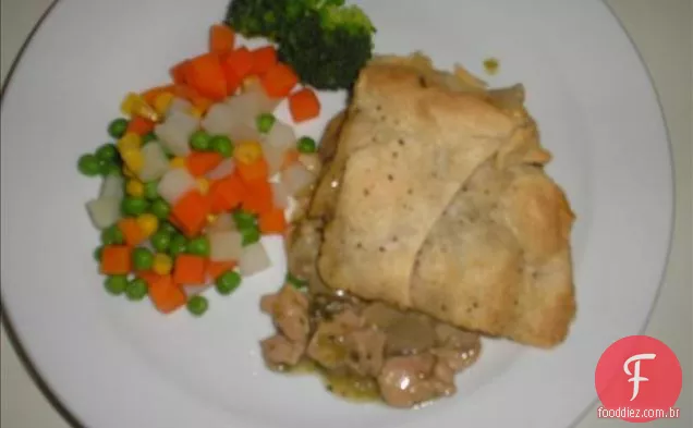 Tortas de frango e estragão
