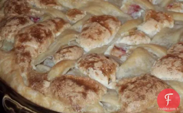 Torta de ruibarbo da vovó Doria