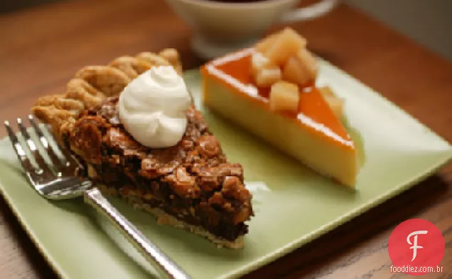 Chocolate, caju e Torta de bordo