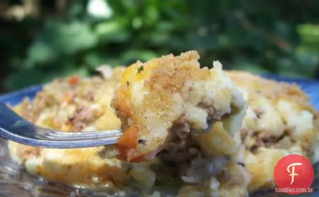Torta de batata e carne