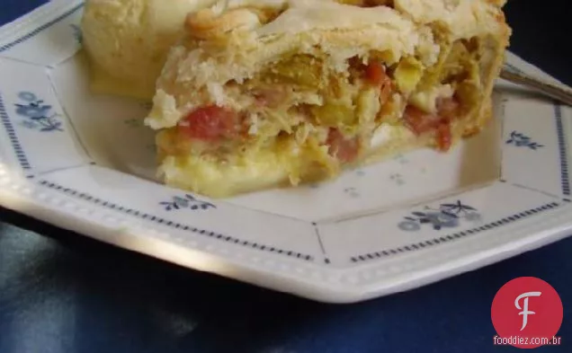 Torta de Creme de ruibarbo da Wanda