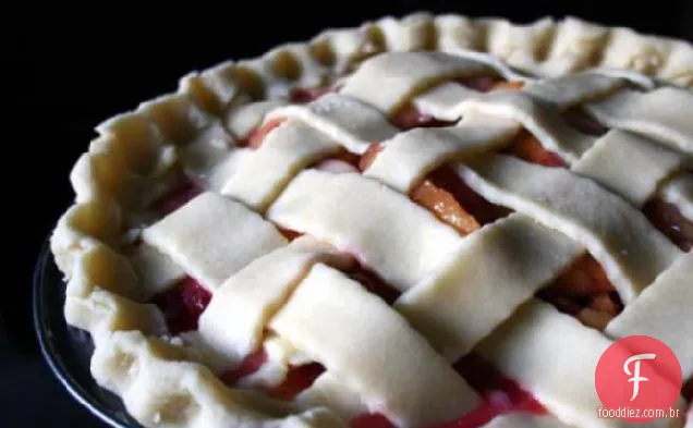 Torta de pêssego e amêndoa