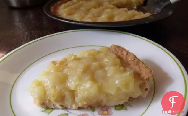 Torta De Pêssego Creme Azedo