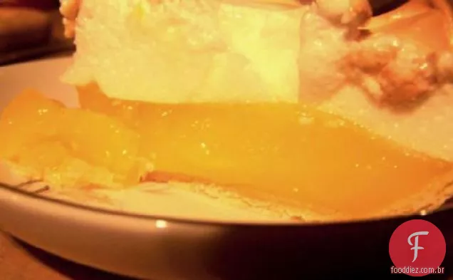 Torta De Merengue De Limão Fresco