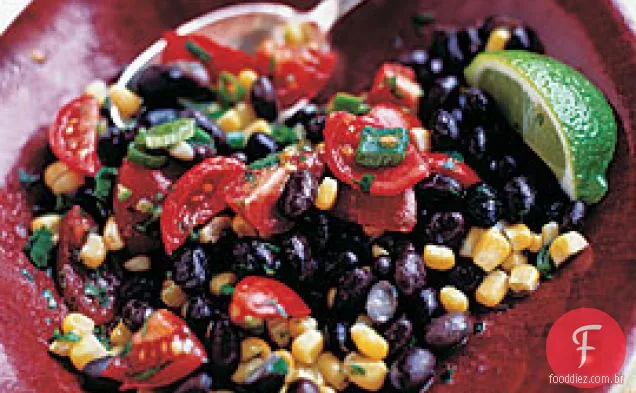Salada De Feijão Preto E Milho