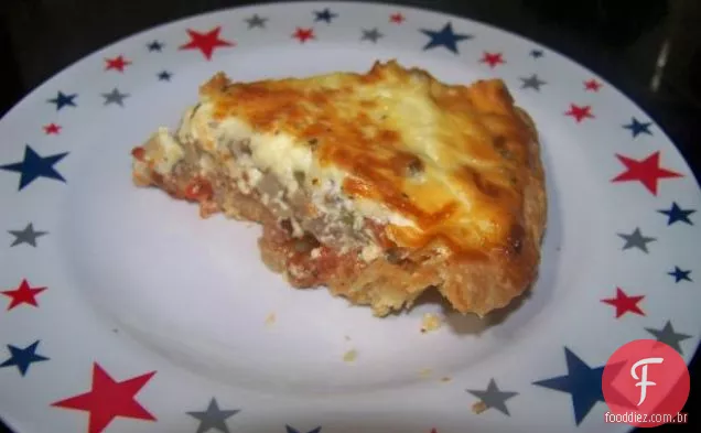 Torta de Pastor mexicano com cobertura de leitelho de Fubá