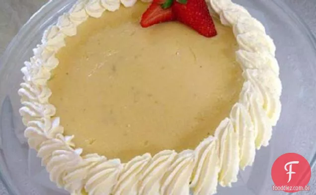 Torta De Limão chave com uma crosta Gingersnap