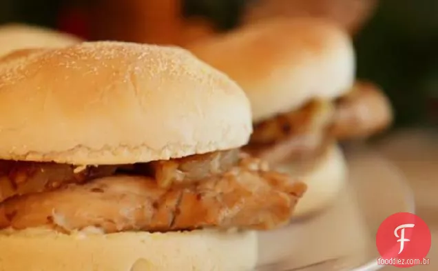 Fácil Teriyaki Frango Hambúrgueres