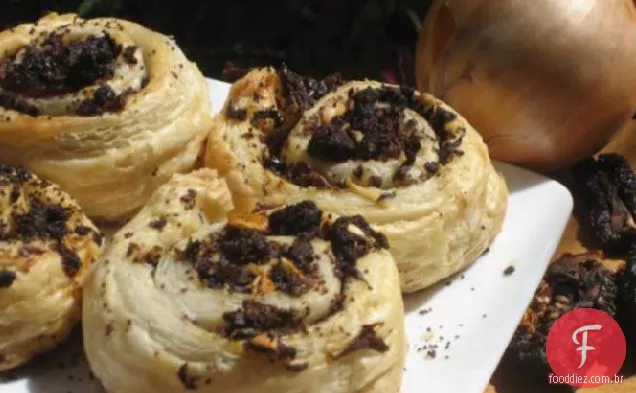 Rolos de cebola rápidos e fáceis