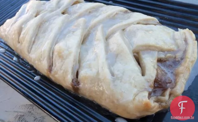 Torta De Ruibarbo Com Esmalte Laranja