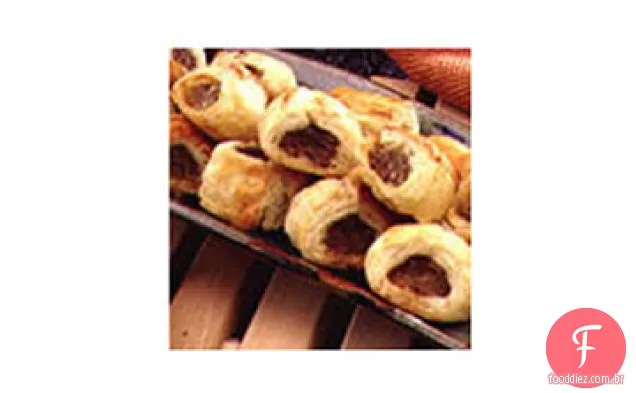 Puffs de salsicha e Parmesão