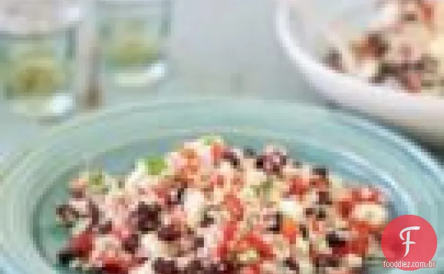 Salada De Feijão Preto, Milho E Quinoa