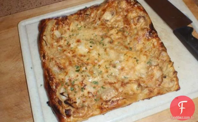 Cogumelo Cebola Gruyere Tart